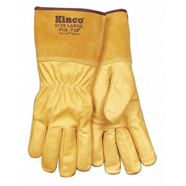 Kinco TIG Welding Gloves, Tan, M, PR 0129M