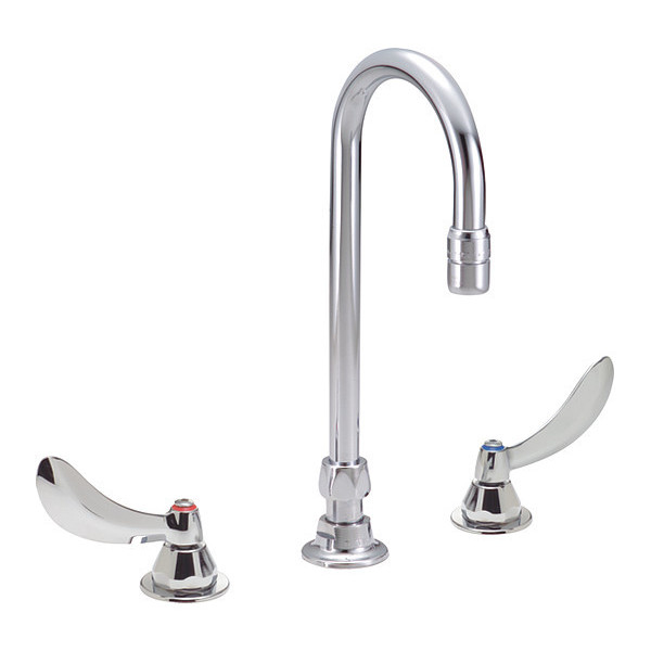 Delta Manual 6" to 12" Mount, 3 Hole Widespread Lavatory Faucet, Chrome 23C644