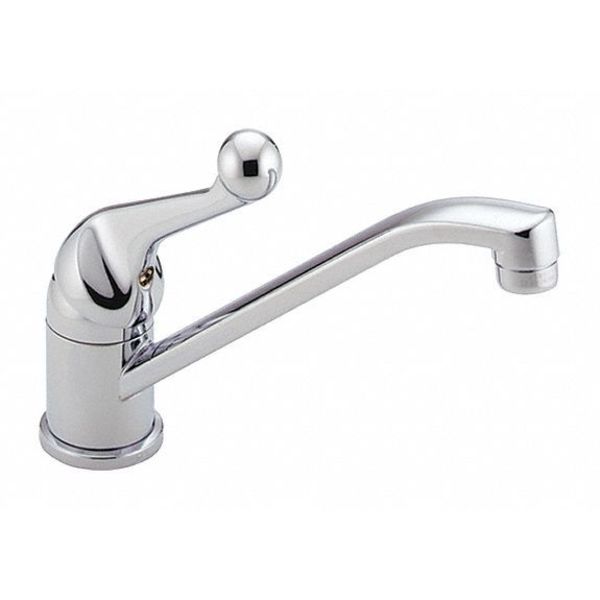 Delta Single Hole Only Mount, Commercial 1 Hole Single Handle Kitchen Faucet 101LF-WF