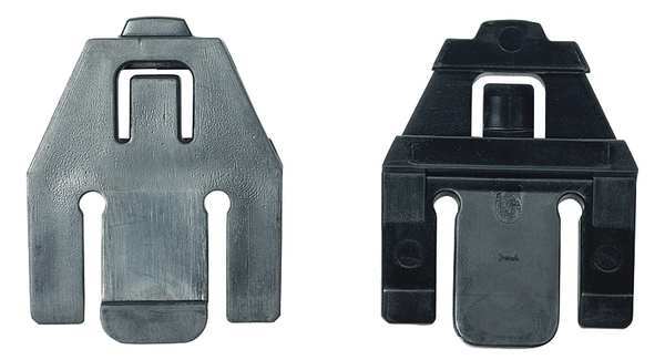 Msa Safety Slot Adaptors, For Use With Mfr. No. 10115730, 10121266, 10115821, and 10121267 Black, 2 PR 10117496