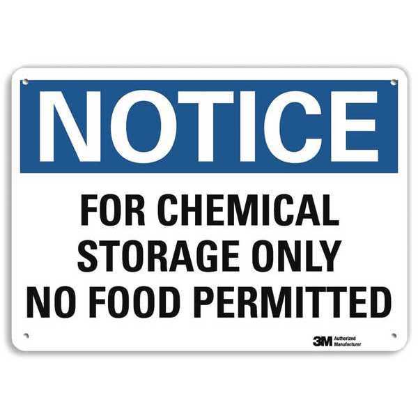 Lyle Notice Sign, 7 in H, 10 in W, Plastic, Vertical Rectangle, English, U5-1234-NP_10X7 U5-1234-NP_10X7