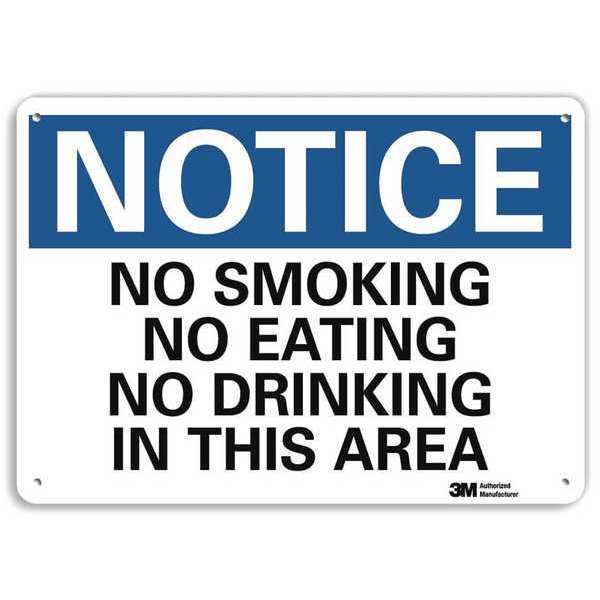 Lyle Notice Sign, 10" H, 14 in W, Horizontal Rectangle, English, U5-1403-RA_14X10 U5-1403-RA_14X10