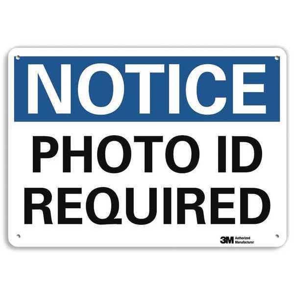 Lyle Notice Sign, 7 in H, 10 in W, Aluminum, Vertical Rectangle, English, U5-1445-RA_10X7 U5-1445-RA_10X7