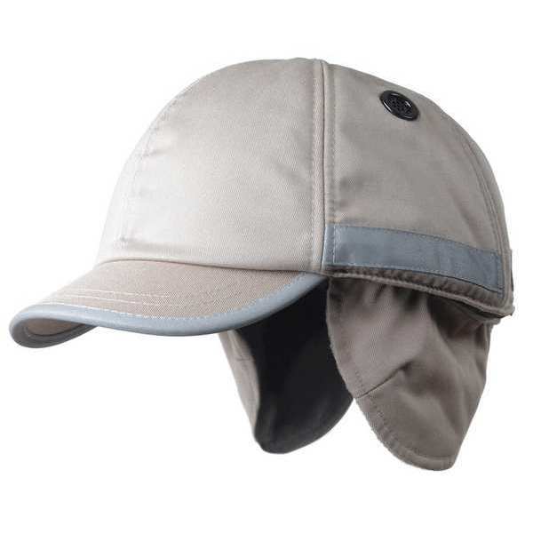 Surflex Bump Cap, Short Brim Baseball, Inner ABS Polymer, Outer Polycotton, Hook-and-Loop Suspension, Beige SCARAP2BGE