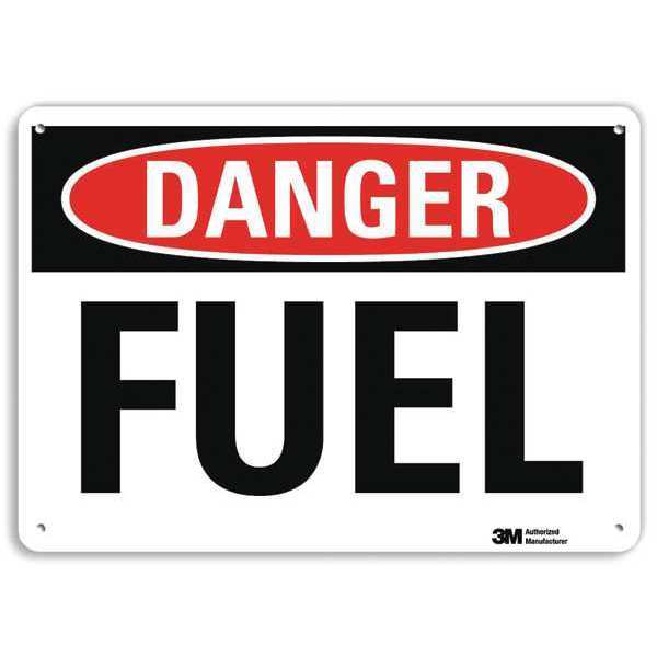 Lyle Danger Sign, 10" W, 7" H, 0.040" Thickness, U3-1520-NA_10x7 U3-1520-NA_10x7