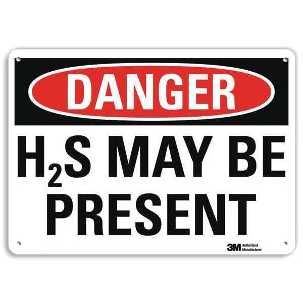 Lyle Danger Sign, 10 in H, 14 in W, Plastic, Horizontal Rectangle, English, U3-1541-NP_14X10 U3-1541-NP_14X10