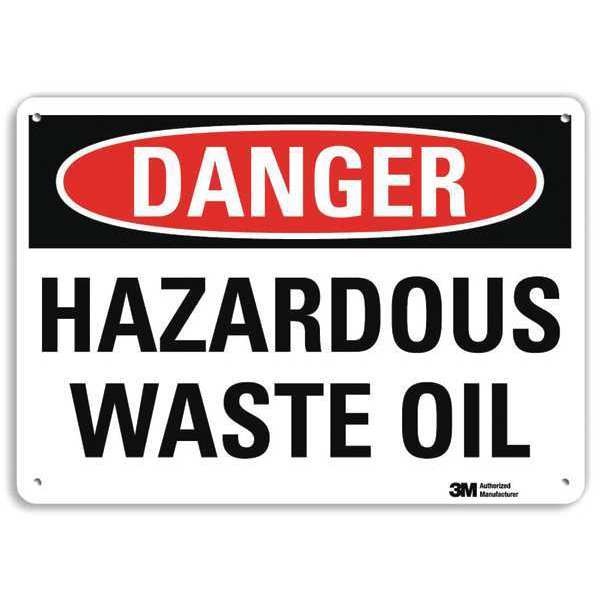 Lyle Danger Sign, 10 in H, 14 in W, Horizontal Rectangle, English, U3-1580-NA_14x10 U3-1580-NA_14x10