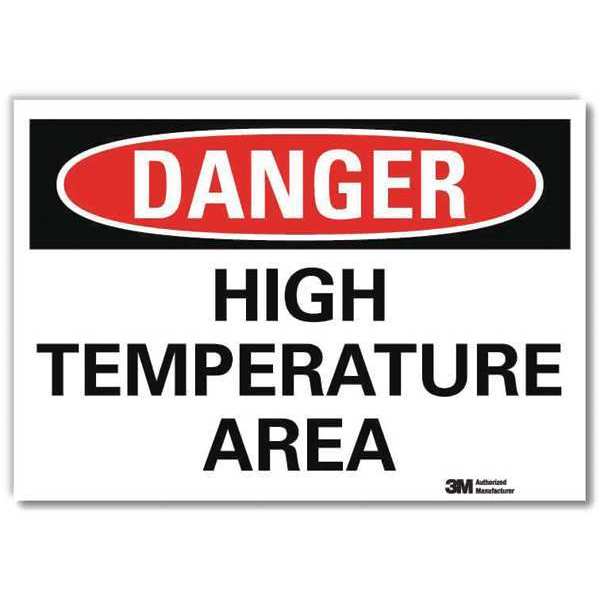 Lyle Danger Sign, 7 in H, 10 in W, Reflective Sheeting, Vertical Rectangle, English, U3-1600-RD_10X7 U3-1600-RD_10X7