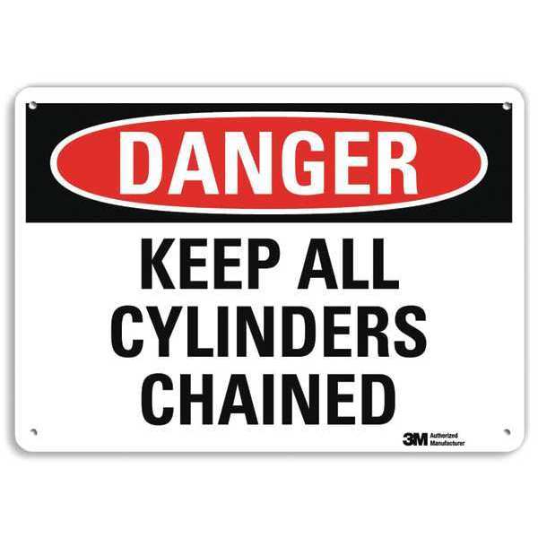 Lyle Danger Sign, 10 in H, 14 in W, Plastic, Horizontal Rectangle, English, U3-1680-NP_14X10 U3-1680-NP_14X10