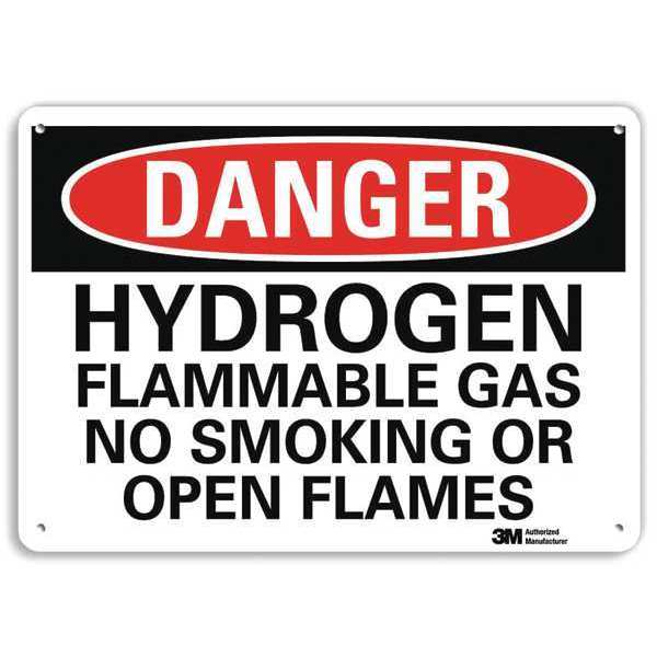 Lyle Danger No Smoking Sign, 10" H, 14 in W, Vertical Rectangle, English, U3-1667-RA_14X10 U3-1667-RA_14X10