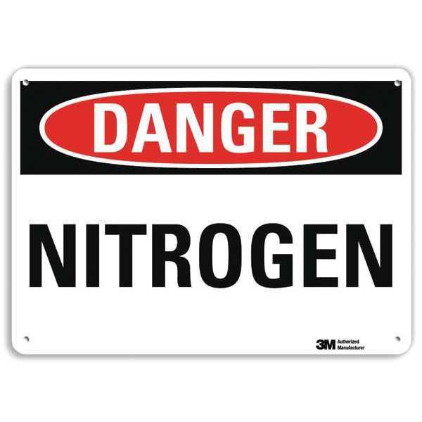 Lyle Danger Sign, 10 in H, 14 in W, Plastic, Horizontal Rectangle, English, U3-1811-NP_14X10 U3-1811-NP_14X10