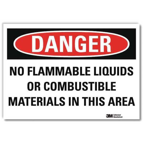 Lyle Danger Sign, 10 in H, 14 in W, Horizontal Rectangle, English, U3-1820-RD_14X10 U3-1820-RD_14X10