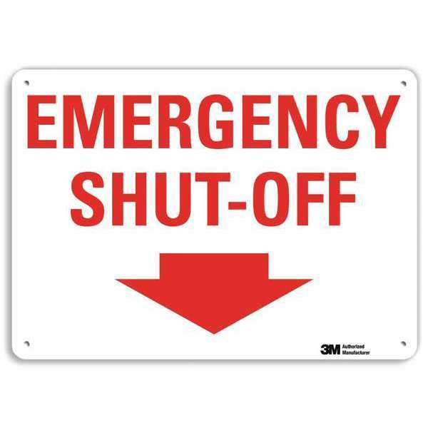 Lyle Safety Sign, 7 in Height, 10 in Width, Aluminum, Vertical Rectangle, English, U7-1141-RA_10X7 U7-1141-RA_10X7