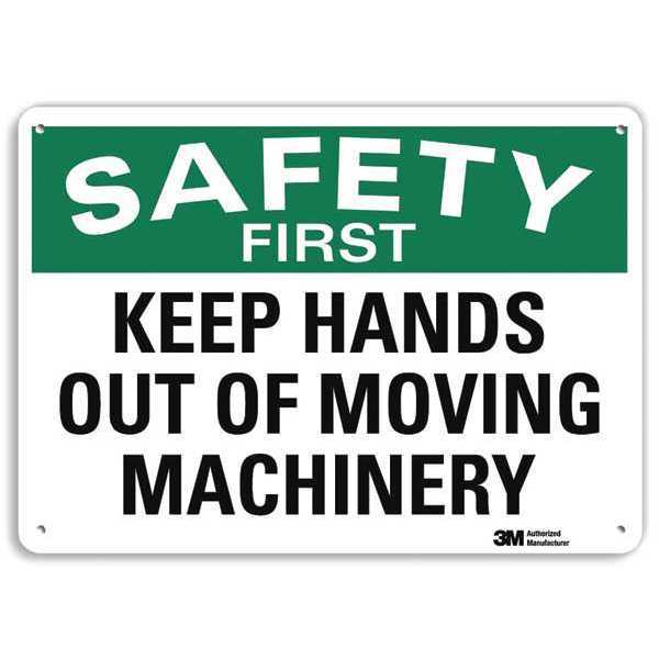 Lyle Safety Sign, 7 in Height, 10 in Width, Aluminum, Vertical Rectangle, English, U7-1214-RA_10X7 U7-1214-RA_10X7