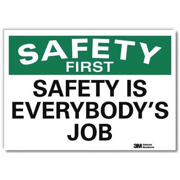 Lyle Safety Decal, 7 in H, 10 in W, Reflective Sheeting, Vertical Rectangle, English, U7-1243-RD_10X7 U7-1243-RD_10X7