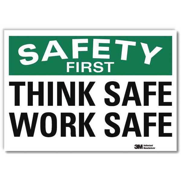 Lyle Safety Decal, 10 in H, 14 in W, Reflective Sheeting, English, U7-1255-RD_14X10 U7-1255-RD_14X10