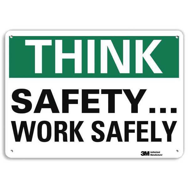 Lyle Safety Sign, 10 in H, 14 in W, Plastic, English, U7-1339-NP_14X10 U7-1339-NP_14X10