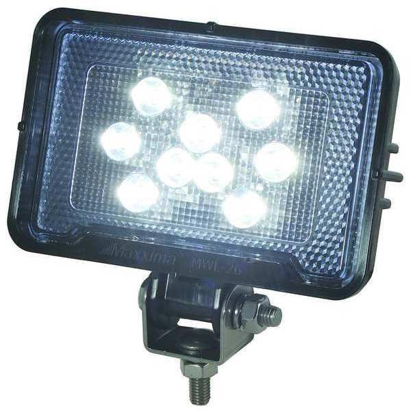 Maxxima Work Light, 500 Lumens, Clear, Rectangular MWL-26-A