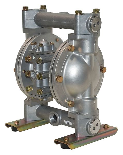 Dayton Double Diaphragm Pump, Aluminum, Air Operated, PTFE, 41 GPM 34TJ42