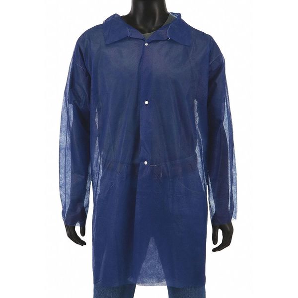 West Chester Protective Gear Disposable Lab Coat, 3XL, PP, 22g, PK30 3511/XXXL