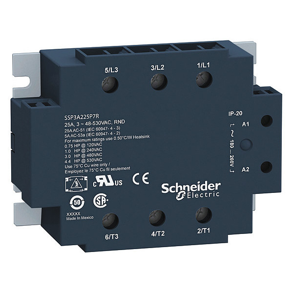 Schneider Electric Solid State Relay, 4 to 32VDC, 25A SSP3A225BD