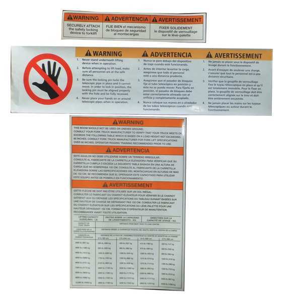 Dayton Fork Truck Booms Label Kit MH4WYT104G