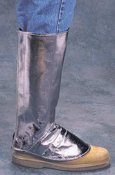 Steel Grip Leggings, 16 in. L, Silver, PR AC11 395-16M