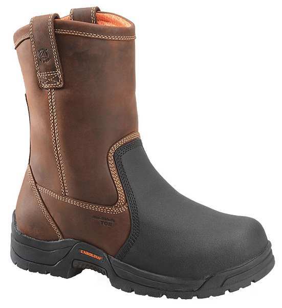 Carolina Shoe Wrk Boots, Mens, 13, D, Pull On, 10inH, Brn, PR CA4582