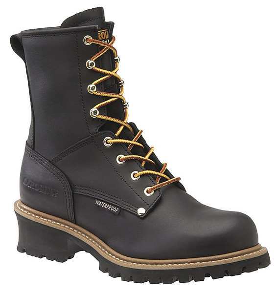 Carolina Shoe Work Boots, Mens, 10.5, EE, Welted, Blk, PR CA8823