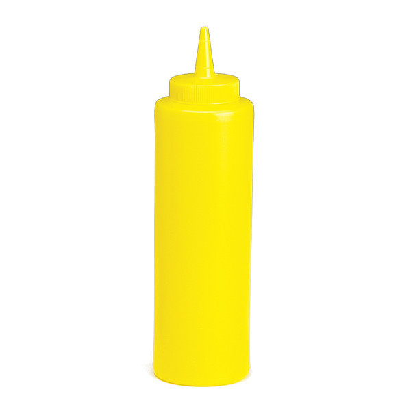 Tablecraft Mustard Sqz Bottle, 38mm, Cone, 12OZ, PK12 112M