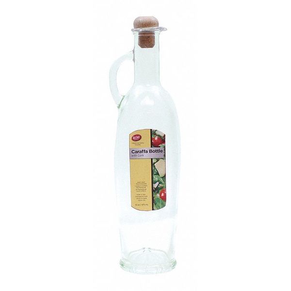 Tablecraft Caraffa Grn Tinted Glass Bottle W/C, 16OZ H9216
