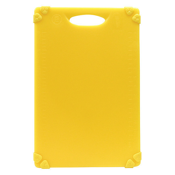 Tablecraft Grippy Cutting Board, Yellow, 12"X18"X.5" CBG1218AYL
