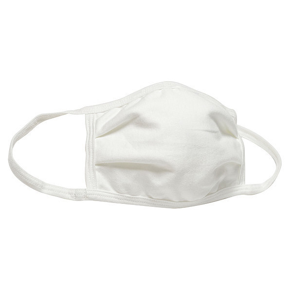 Hanes Face Mask, White, Cotton, Reusable, PK5 GMSKP5