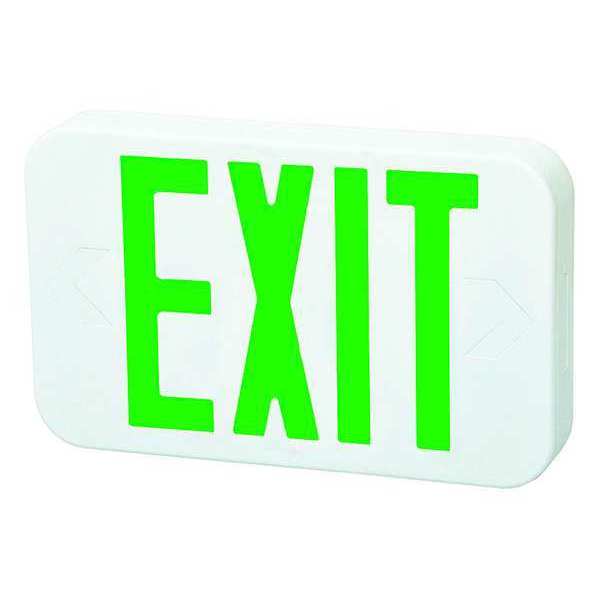 Fulham Exit Sign, LED, Green Letter7-1/4 in. H FHEX20WGEM
