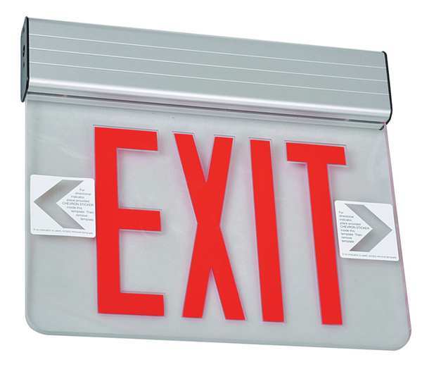 Fulham FULHAM FIREHORSE EXIT Aluminum LED Exit Sign/Battery Backup FHEX24ASREM