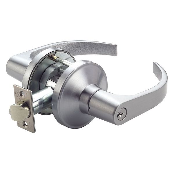 Zoro Select Lever Lockset, Mechanical, GT Curved GT116BSN626234ASASFL