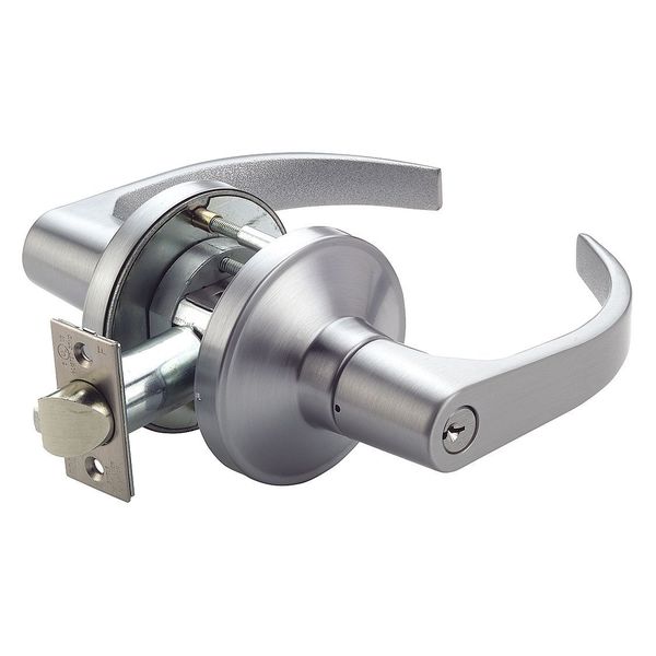 Zoro Select Lever Lockset, Mechanical, GT Curved GT135BSN626234ASASFL