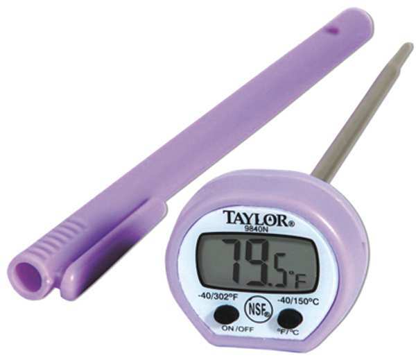 Taylor 5" LCD Digital Thermometer with -40 to 302 (F) 9840PRN