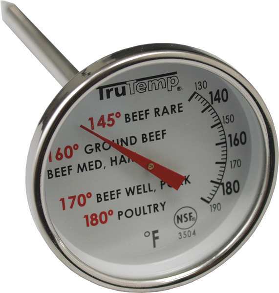 Taylor 4" Analog Meat Thermometer with 120 to 190 (F) 3504