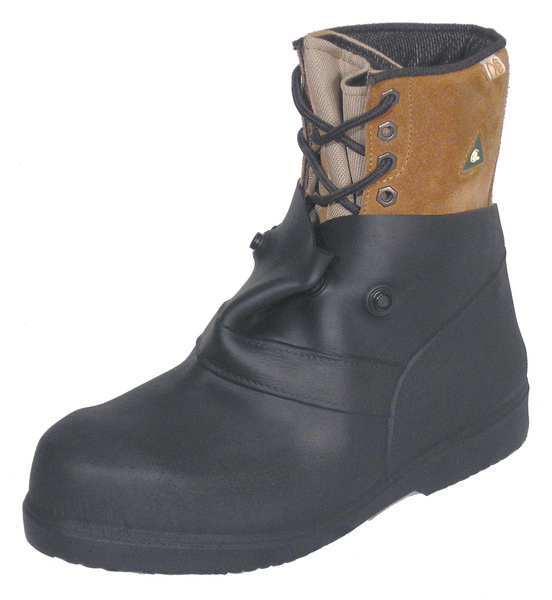 Treds Overboots Overboots, 2XL, Pull On, 6in H, Blk, PR 13854