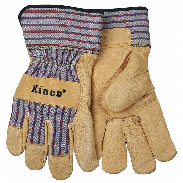 Kinco Leather Glove, Pigskin, Full Grain, L, PR 1917-L