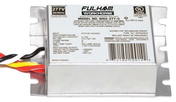 Fulham 5 to 35 Watts, 1 or 2 Lamps, Electronic Ballast WH2-277-C