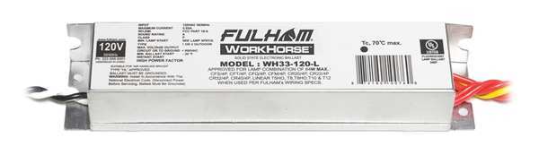 Fulham 5 to 64 Watts, 1, 2, 3, or 4 Lamps, Electronic Ballast WH33-120-L