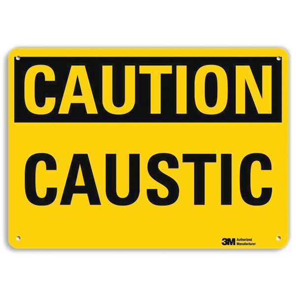 Lyle Safety Sign, 10 in Height, 14 in Width, Aluminum, Horizontal Rectangle, English, U4-1001-RA_14X10 U4-1001-RA_14X10