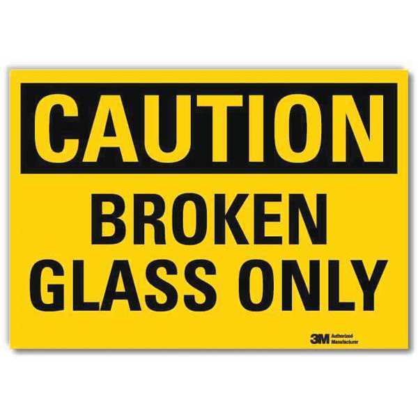 Lyle Safety Sign, 10 in H, 14 in W, Reflective Sheeting, Horizontal Rectangle, English, U4-1095-RD_14X10 U4-1095-RD_14X10