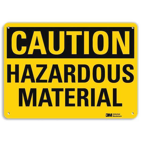 Lyle Safety Sign, 10 in Height, 14 in Width, Aluminum, Horizontal Rectangle, English, U4-1370-RA_14X10 U4-1370-RA_14X10