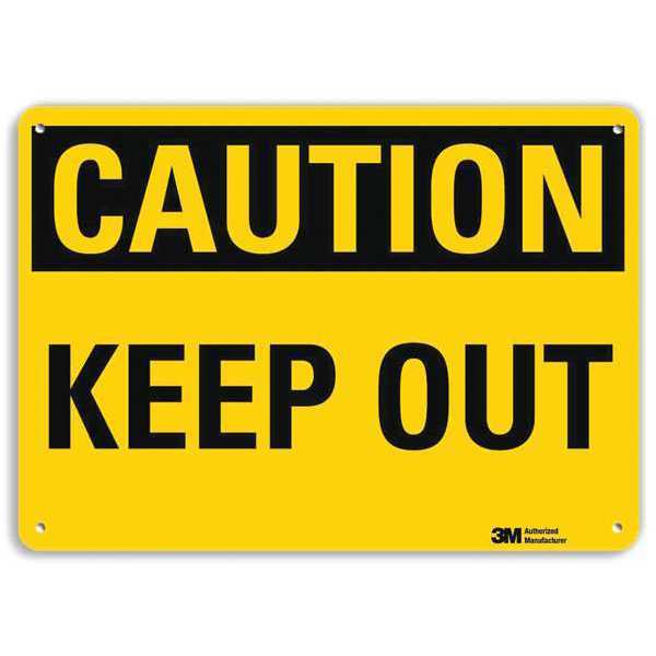 Lyle Safety Sign, Keep Out, 10in.H U4-1468-RA_14X10