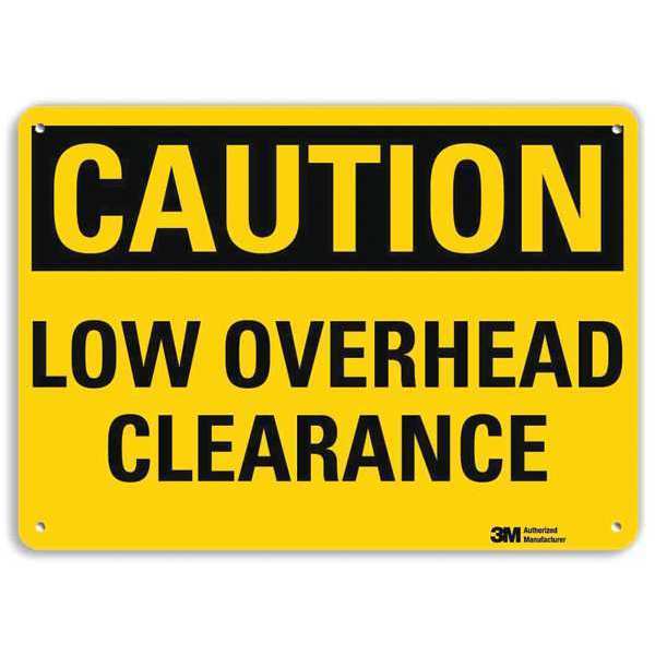 Lyle Safety Sign, 10 in Height, 14 in Width, Aluminum, Horizontal Rectangle, English, U4-1516-RA_14X10 U4-1516-RA_14X10
