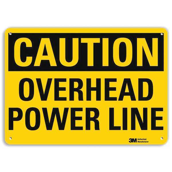 Lyle Safety Sign, 7 in Height, 10 in Width, Aluminum, Vertical Rectangle, English, U4-1579-RA_10X7 U4-1579-RA_10X7