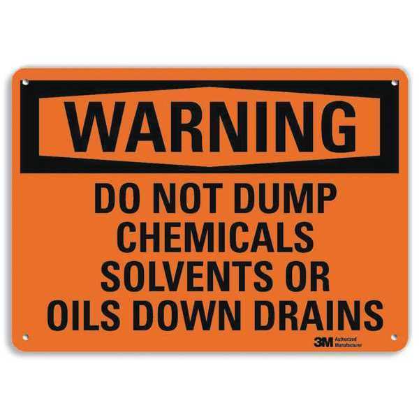 Lyle Warning Sign, 10 in H, 14 in W, Plastic, Horizontal Rectangle, English, U6-1055-NP_14X10 U6-1055-NP_14X10